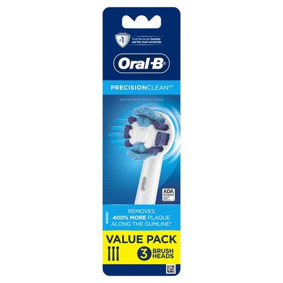Oral-B Replacement Electric Toothbrush Head, 3 Count, Precision Clean, 3 Count - Picture 1 of 5